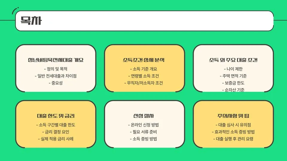 청년버팀목전세대출 소득조건 이미지 5