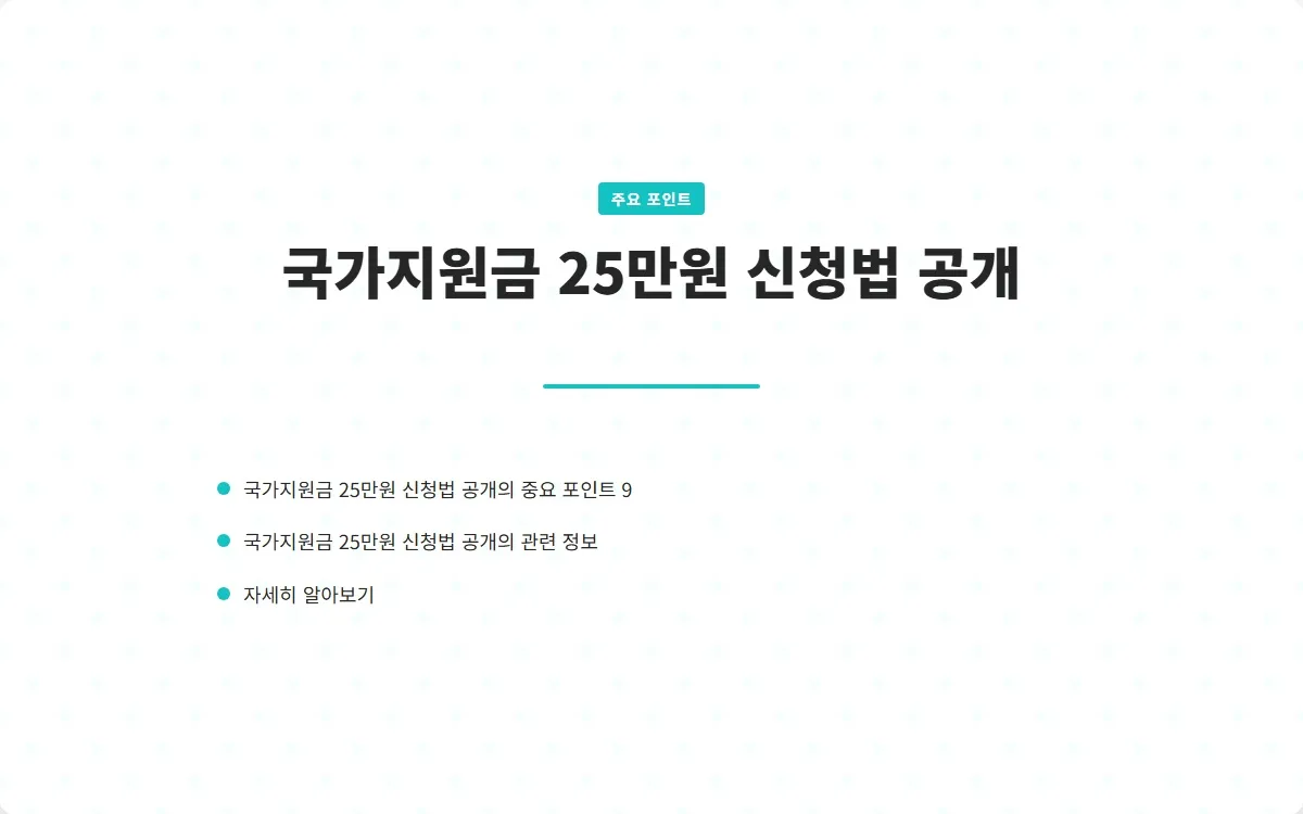 국가지원금 25만원 이미지 2